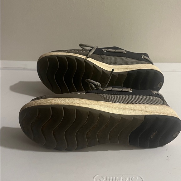 Kids Gray and Blue SPERRY Boat Shoes - Picture 5 of 6